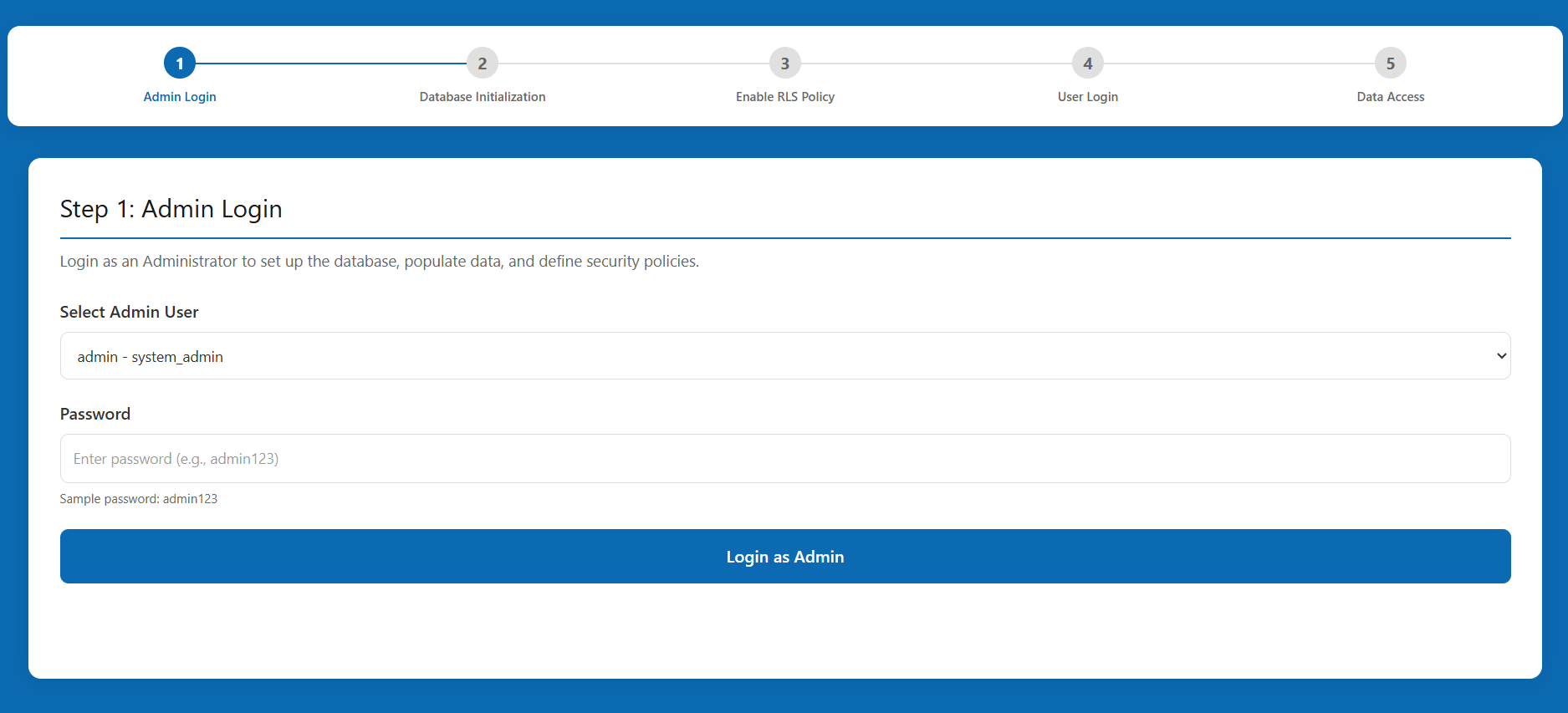 Admin Login