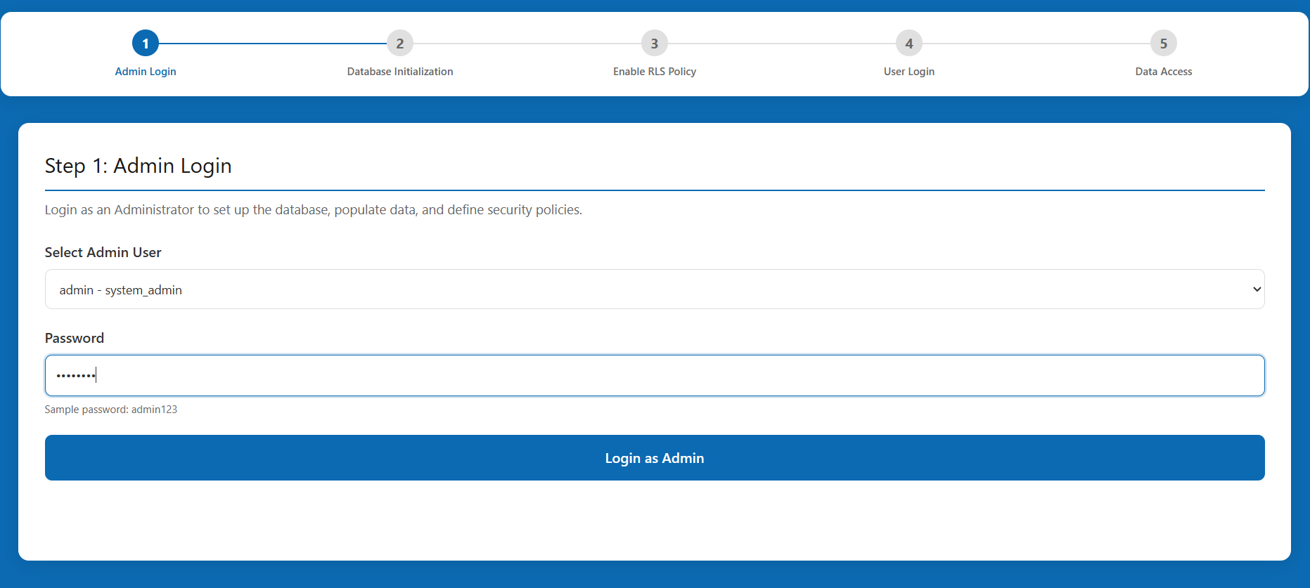 Admin Login